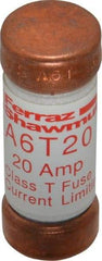 Ferraz Shawmut - 300 VDC, 600 VAC, 20 Amp, Fast-Acting General Purpose Fuse - Clip Mount, 1-1/2" OAL, 100 at DC, 200 at AC kA Rating, 9/16" Diam - A1 Tooling