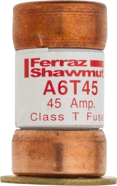 Ferraz Shawmut - 300 VDC, 600 VAC, 45 Amp, Fast-Acting General Purpose Fuse - Clip Mount, 1-9/16" OAL, 100 at DC, 200 at AC kA Rating, 13/16" Diam - A1 Tooling