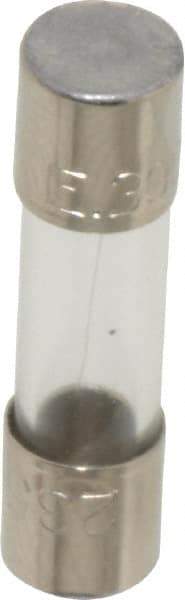 Ferraz Shawmut - 250 VAC, 0.3 Amp, Fast-Acting Miniature Glass Fuse - Clip Mount, 20mm OAL, 5mm Diam - A1 Tooling