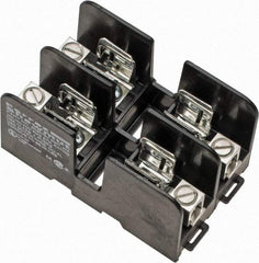 Ferraz Shawmut - 2 Pole, 14 to 2 AWG, 600 VAC/VDC, 30 Amp, DIN Rail Mount, Screw Mount Fuse Block - 3.9 Inch Long x 2.45 Inch Wide x 2.2 Inch High Block - A1 Tooling