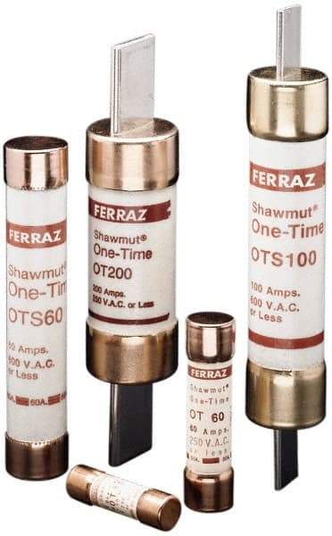 Ferraz Shawmut - 300 VDC, 600 VAC, 1 Amp, Fast-Acting General Purpose Fuse - Clip Mount, 127mm OAL, 20 at DC, 50 at AC kA Rating, 13/16" Diam - A1 Tooling