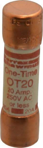 Ferraz Shawmut - 250 VAC/VDC, 20 Amp, Fast-Acting General Purpose Fuse - Clip Mount, 50.8mm OAL, 20 at DC, 50 at AC kA Rating, 9/16" Diam - A1 Tooling