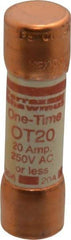 Ferraz Shawmut - 250 VAC/VDC, 20 Amp, Fast-Acting General Purpose Fuse - Clip Mount, 50.8mm OAL, 20 at DC, 50 at AC kA Rating, 9/16" Diam - A1 Tooling