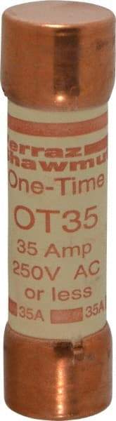 Ferraz Shawmut - 250 VAC/VDC, 35 Amp, Fast-Acting General Purpose Fuse - Clip Mount, 76.2mm OAL, 20 at DC, 50 at AC kA Rating, 13/16" Diam - A1 Tooling