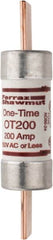 Ferraz Shawmut - 250 VAC/VDC, 200 Amp, Fast-Acting General Purpose Fuse - Clip Mount, 7-1/8" OAL, 20 at DC, 50 at AC kA Rating, 1-9/16" Diam - A1 Tooling