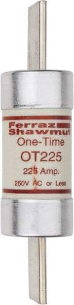 Ferraz Shawmut - 250 VAC/VDC, 225 Amp, Fast-Acting General Purpose Fuse - Clip Mount, 8-5/8" OAL, 20 at DC, 50 at AC kA Rating, 2-1/16" Diam - A1 Tooling