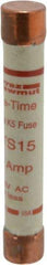 Ferraz Shawmut - 300 VDC, 600 VAC, 15 Amp, Fast-Acting General Purpose Fuse - Clip Mount, 127mm OAL, 20 at DC, 50 at AC kA Rating, 13/16" Diam - A1 Tooling