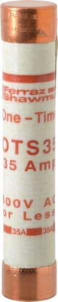 Ferraz Shawmut - 300 VDC, 600 VAC, 35 Amp, Fast-Acting General Purpose Fuse - Clip Mount, 5-1/2" OAL, 20 at DC, 50 at AC kA Rating, 1-1/16" Diam - A1 Tooling