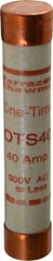 Ferraz Shawmut - 300 VDC, 600 VAC, 40 Amp, Fast-Acting General Purpose Fuse - Clip Mount, 5-1/2" OAL, 20 at DC, 50 at AC kA Rating, 1-1/16" Diam - A1 Tooling