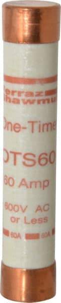 Ferraz Shawmut - 300 VDC, 600 VAC, 60 Amp, Fast-Acting General Purpose Fuse - Clip Mount, 5-1/2" OAL, 20 at DC, 50 at AC kA Rating, 1-1/16" Diam - A1 Tooling