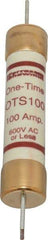 Ferraz Shawmut - 300 VDC, 600 VAC, 100 Amp, Fast-Acting General Purpose Fuse - Clip Mount, 7-7/8" OAL, 20 at DC, 50 at AC kA Rating, 1-5/16" Diam - A1 Tooling