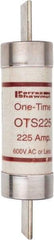 Ferraz Shawmut - 300 VDC, 600 VAC, 225 Amp, Fast-Acting General Purpose Fuse - Clip Mount, 11-5/8" OAL, 20 at DC, 50 at AC kA Rating, 2-9/16" Diam - A1 Tooling