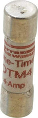 Ferraz Shawmut - 250 VAC, 4 Amp, Fast-Acting General Purpose Fuse - Clip Mount, 1-1/2" OAL, 10 at AC kA Rating, 13/32" Diam - A1 Tooling