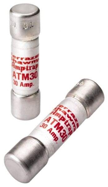 Ferraz Shawmut - 600 VAC/VDC, 0.13 Amp, Fast-Acting General Purpose Fuse - Clip Mount, 1-1/2" OAL, 100 at AC/DC kA Rating, 13/32" Diam - A1 Tooling