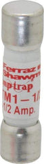 Ferraz Shawmut - 600 VAC/VDC, 1.5 Amp, Fast-Acting General Purpose Fuse - Clip Mount, 1-1/2" OAL, 100 at AC/DC kA Rating, 13/32" Diam - A1 Tooling