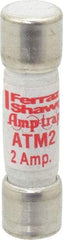 Ferraz Shawmut - 600 VAC/VDC, 2 Amp, Fast-Acting General Purpose Fuse - Clip Mount, 1-1/2" OAL, 100 at AC/DC kA Rating, 13/32" Diam - A1 Tooling