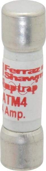 Ferraz Shawmut - 600 VAC/VDC, 4 Amp, Fast-Acting Midget Fuse - Clip Mount, 1-1/2" OAL, 100 at AC/DC kA Rating, 13/32" Diam - A1 Tooling