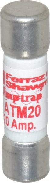 Ferraz Shawmut - 600 VAC/VDC, 20 Amp, Fast-Acting General Purpose Fuse - Clip Mount, 1-1/2" OAL, 100 at AC/DC kA Rating, 13/32" Diam - A1 Tooling