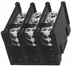 Ferraz Shawmut - 1 Pole, 155 Amp, 3/8-16 x 1-1/8 Primary, 3/8-16 x 1-15/16 Secondary, Polycarbonate Power Distribution Block - 1000 VAC/VDC, 1 Primary Connection, 3.57 Inch Long x 5 Inch Deep x 3-1/4 Inch High - A1 Tooling