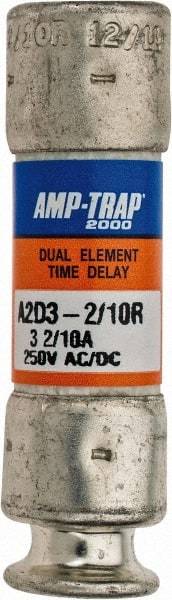 Ferraz Shawmut - 250 VAC/VDC, 3.2 Amp, Time Delay General Purpose Fuse - Clip Mount, 51mm OAL, 100 at DC, 200 at AC kA Rating, 9/16" Diam - A1 Tooling