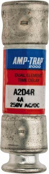 Ferraz Shawmut - 250 VAC/VDC, 4 Amp, Time Delay General Purpose Fuse - Clip Mount, 51mm OAL, 100 at DC, 200 at AC kA Rating, 9/16" Diam - A1 Tooling