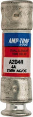 Ferraz Shawmut - 250 VAC/VDC, 4 Amp, Time Delay General Purpose Fuse - Clip Mount, 51mm OAL, 100 at DC, 200 at AC kA Rating, 9/16" Diam - A1 Tooling