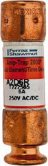 Ferraz Shawmut - 250 VAC/VDC, 6 Amp, Time Delay General Purpose Fuse - Clip Mount, 51mm OAL, 100 at DC, 200 at AC kA Rating, 9/16" Diam - A1 Tooling