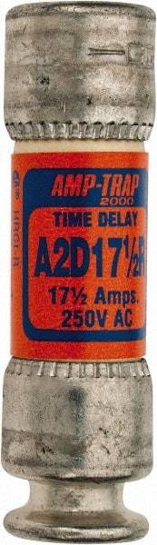 Ferraz Shawmut - 250 VAC/VDC, 17.5 Amp, Time Delay General Purpose Fuse - Clip Mount, 51mm OAL, 100 at DC, 200 at AC kA Rating, 9/16" Diam - A1 Tooling