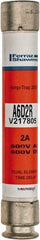 Ferraz Shawmut - 600 VAC/VDC, 2 Amp, Time Delay General Purpose Fuse - Clip Mount, 127mm OAL, 100 at DC, 200 at AC kA Rating, 13/16" Diam - A1 Tooling