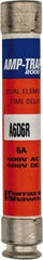 Ferraz Shawmut - 600 VAC/VDC, 6 Amp, Time Delay General Purpose Fuse - Clip Mount, 127mm OAL, 100 at DC, 200 at AC kA Rating, 13/16" Diam - A1 Tooling