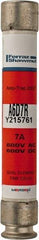 Ferraz Shawmut - 600 VAC/VDC, 7 Amp, Time Delay General Purpose Fuse - Clip Mount, 127mm OAL, 100 at DC, 200 at AC kA Rating, 13/16" Diam - A1 Tooling