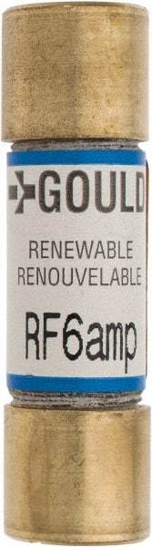 Ferraz Shawmut - 250 VAC, 6 Amp, Fast-Acting Renewable Fuse - Clip Mount, 51mm OAL, 10 at AC kA Rating, 9/16" Diam - A1 Tooling