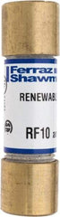 Ferraz Shawmut - 250 VAC, 10 Amp, Fast-Acting Renewable Fuse - Clip Mount, 51mm OAL, 10 at AC kA Rating, 9/16" Diam - A1 Tooling