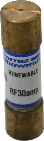 Ferraz Shawmut - 250 VAC, 30 Amp, Fast-Acting Renewable Fuse - Clip Mount, 51mm OAL, 10 at AC kA Rating, 9/16" Diam - A1 Tooling