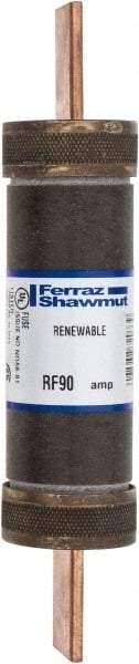 Ferraz Shawmut - 250 VAC, 90 Amp, Fast-Acting Renewable Fuse - Clip Mount, 5-7/8" OAL, 10 at AC kA Rating, 1-1/16" Diam - A1 Tooling