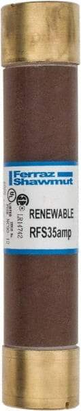 Ferraz Shawmut - 600 VAC, 35 Amp, Fast-Acting Renewable Fuse - Clip Mount, 5-1/2" OAL, 10 at AC kA Rating, 1-1/16" Diam - A1 Tooling