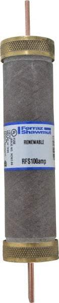 Ferraz Shawmut - 600 VAC, 100 Amp, Fast-Acting Renewable Fuse - Clip Mount, 7-7/8" OAL, 10 at AC kA Rating, 1-5/16" Diam - A1 Tooling