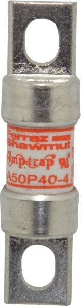 Ferraz Shawmut - 450 VDC, 500 VAC, 40 Amp, Fast-Acting Semiconductor/High Speed Fuse - Bolt-on Mount, 3-3/16" OAL, 100 at AC, 79 at DC kA Rating, 13/16" Diam - A1 Tooling