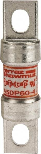 Ferraz Shawmut - 450 VDC, 500 VAC, 60 Amp, Fast-Acting Semiconductor/High Speed Fuse - Bolt-on Mount, 3-3/16" OAL, 100 at AC, 79 at DC kA Rating, 13/16" Diam - A1 Tooling