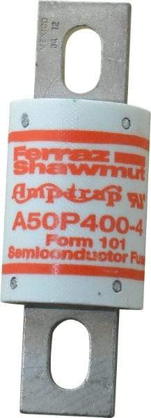 Ferraz Shawmut - 450 VDC, 500 VAC, 400 Amp, Fast-Acting Semiconductor/High Speed Fuse - Bolt-on Mount, 4-11/32" OAL, 100 at AC, 79 at DC kA Rating, 1-1/2" Diam - A1 Tooling