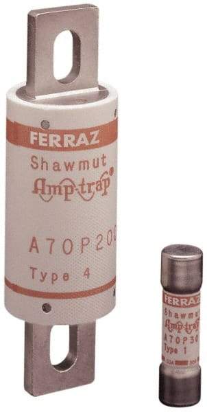 Ferraz Shawmut - 650 VDC, 700 VAC, 20 Amp, Fast-Acting Semiconductor/High Speed Fuse - Bolt-on Mount, 2-7/8" OAL, 100 at AC/DC kA Rating, 9/16" Diam - A1 Tooling