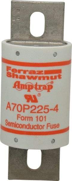 Ferraz Shawmut - 650 VDC, 700 VAC, 225 Amp, Fast-Acting Semiconductor/High Speed Fuse - Bolt-on Mount, 5-3/32" OAL, 100 at AC/DC kA Rating, 2" Diam - A1 Tooling