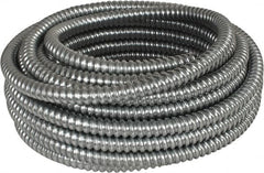 Made in USA - 1/2" Trade Size, 50' Long, Flexible Reduced Wall Flex Conduit - Steel, 5/8" ID - A1 Tooling