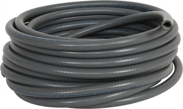 Made in USA - 3/8" Trade Size, 50' Long, Flexible Liquidtight Conduit - Steel - A1 Tooling