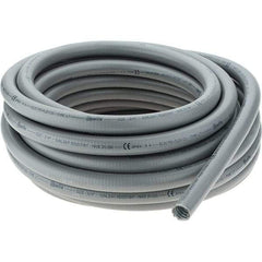 Made in USA - 3/4" Trade Size, 50' Long, Flexible Liquidtight Conduit - Steel - A1 Tooling