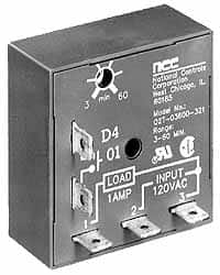 NCC - 5 Pin, Time Delay Relay - 1 at Resistive or Inductive Load Contact Amp, 120 VAC, On Board Trimpot - A1 Tooling