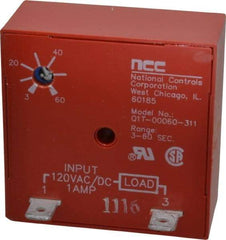 NCC - 2 Pin, Time Delay Relay - 1 at Resistive or Inductive Load Contact Amp, 120 VAC/VDC, On Board Trimpot - A1 Tooling