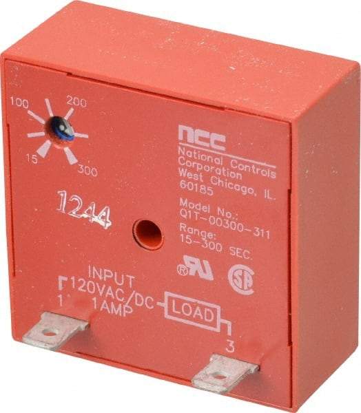 NCC - 2 Pin, Time Delay Relay - 1 at Resistive or Inductive Load Contact Amp, 120 VAC/VDC, On Board Trimpot - A1 Tooling