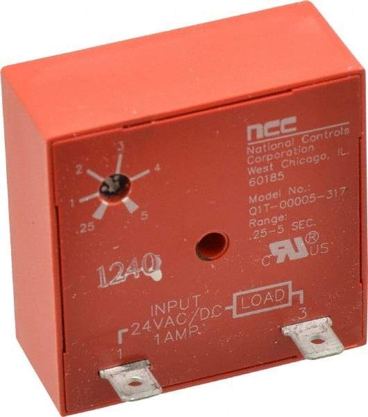 NCC - 2 Pin, Time Delay Relay - 1 at Resistive or Inductive Load Contact Amp, 24 VAC/VDC, On Board Trimpot - A1 Tooling