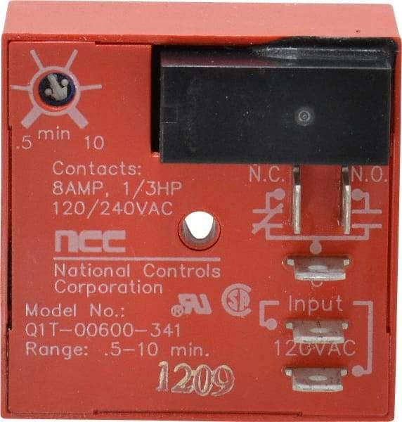 NCC - 5 Pin, SPDT Time Delay Relay - 8 at 250 VAC Resistive Load Contact Amp, 120 VAC, On Board Trimpot - A1 Tooling